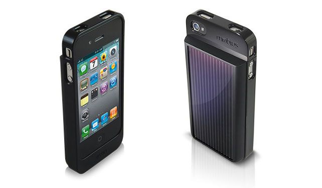 Супертонкий зарядний чохол Eton Mobius iPhone, оснащений монокристаллической сонячною батареєю, дозволяє збільшити час роботи айфона вдвічі, практично не впливаючи на його зовнішній вигляд і функціональність